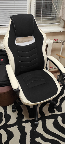 Компьютерное кресло Gamer черное / бежевое фото покупателя 80