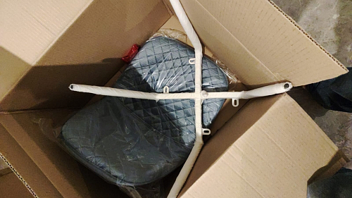 Стул на металлокаркасе Capri blue / white фото покупателя 34