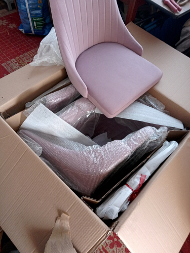 Стул на металлокаркасе Kora dark gray / black фото покупателя 485