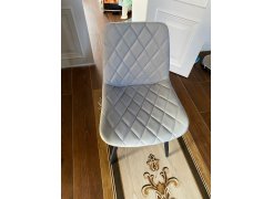 Стул на металлокаркасе Баодин К крутящийся фиолетовый teddy 944 / черный фото покупателя 27