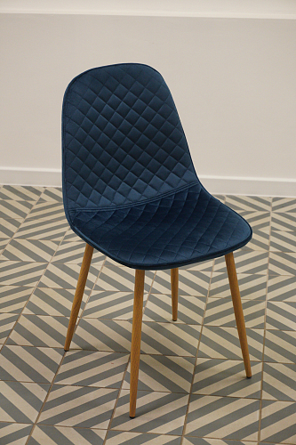 Стул на металлокаркасе Capri blue / white из шоурума 7