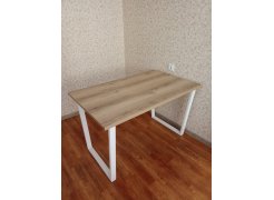 Деревянный стол Барон О 180 х 90 белая пленка шагрень / черный фото покупателя 66