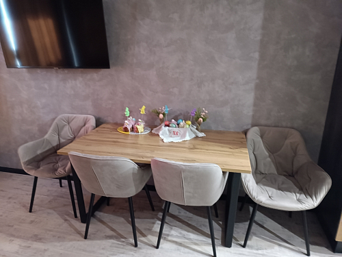 Стол Лота Лофт 140 25 мм черный матовый / бетон фото покупателя 969