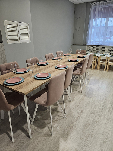 Деревянный стол Тринити Лофт 120х60 белый матовый / бетон фото покупателя 2