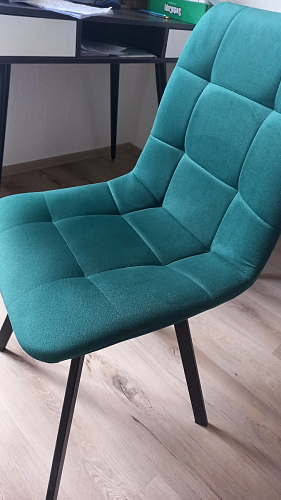 Комплект из "Стул на металлокаркасе Чилли розовый / черный каркас" 2 шт. фото покупателя 745