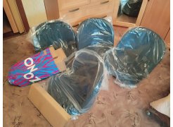 Стул на металлокаркасе Gabi blue / black фото покупателя 823