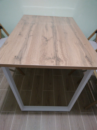 Деревянный стол Лота Лофт 120x75 дуб крафт табачный / черный матовый фото покупателя 781