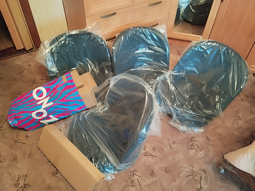 Стул на металлокаркасе Gabi 1 dark gray / black фото покупателя 825