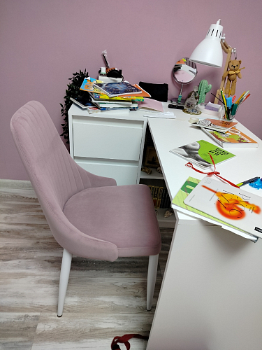 Стул на металлокаркасе Kora green / black фото покупателя 186