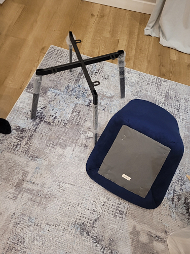 Стул на металлокаркасе Челси К бирюзовый / черный фото покупателя 92