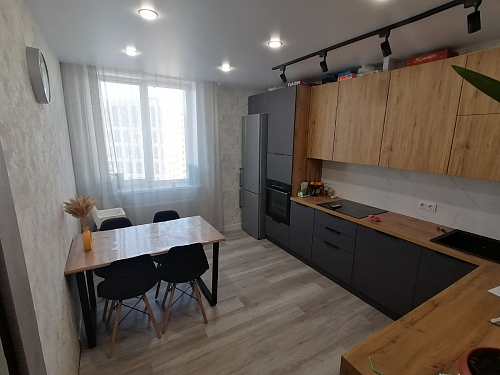 Стол Лота Лофт 120 32 мм бетон / черный матовый фото покупателя 228