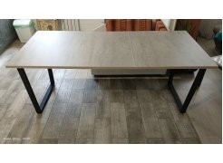 Стол Лота Лофт 140 25 мм юта / белый матовый фото покупателя 552