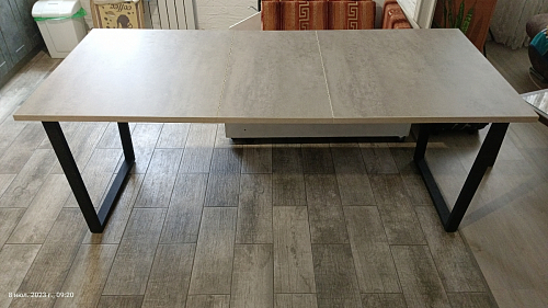 Деревянный стол Лота Лофт 120х75 белый матовый / дуб крафт золотой фото покупателя 552