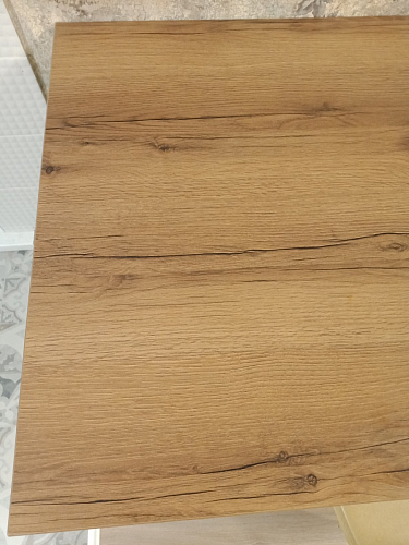 Деревянный стол раскладной Лота Лофт 120(160)х75 бетон светлый / белый матовый фото покупателя 771