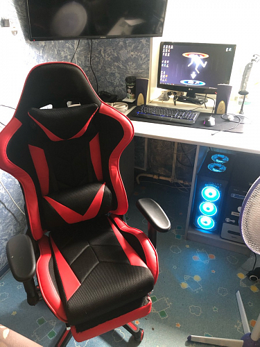 Компьютерное кресло Kano черное / красное фото покупателя 56