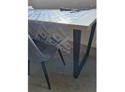 Стол Лота Лофт 140 25 мм черный матовый / бетон фото покупателя 897