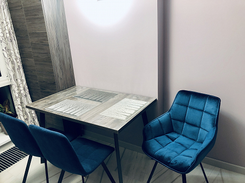 Стол Цефей сосна пасадена / графит фото покупателя 2