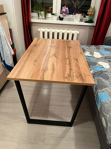 Стол Лота Лофт 120 32 мм бетон / черный матовый фото покупателя 435