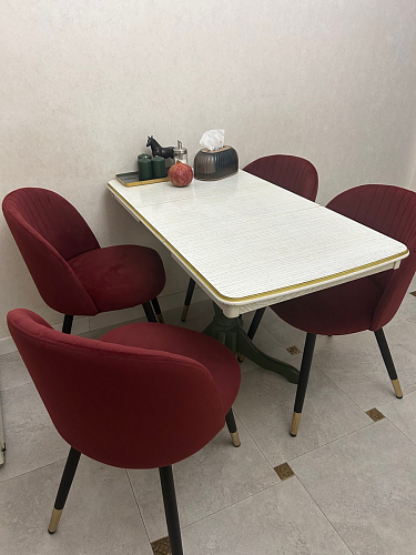 Стул на металлокаркасе Gabi latte / gold / black фото покупателя 606