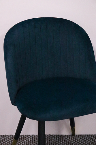 Стул на металлокаркасе Gabi 1 light blue / black / gold из шоурума 10