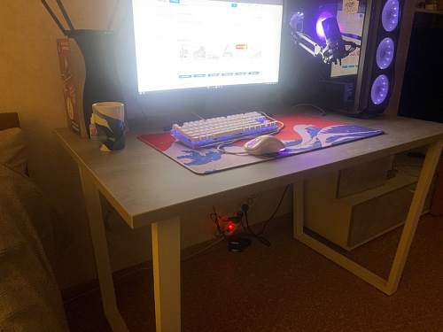 Деревянный стол Лота Лофт 120x75 дуб крафт табачный / черный матовый фото покупателя 800