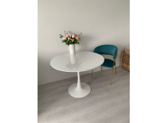 Стул на металлокаркасе Kamelia зеленый / золото фото покупателя 5