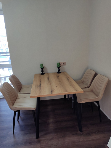 Стул на металлокаркасе Седа К коричневый velvet lux 100 / черный фото покупателя 39