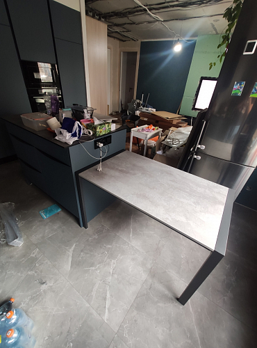 Стол Центавр дуб галифакс / черный матовый фото покупателя 25