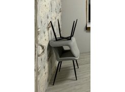 Стул на металлокаркасе Вейв темно-серый / черный фото покупателя 168