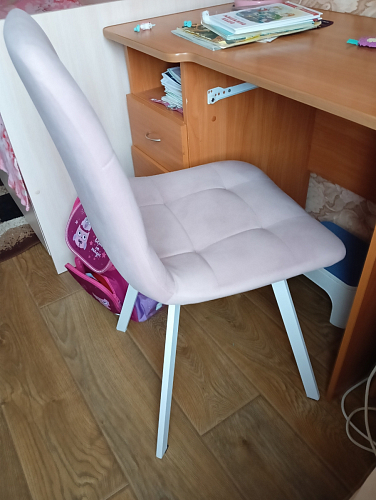 Стул на металлокаркасе Чилли зеленый / белый каркас фото покупателя 633