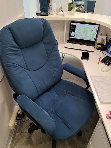 Компьютерное кресло Comfort Lux/Комфорт Люкс серый фото покупателя 91