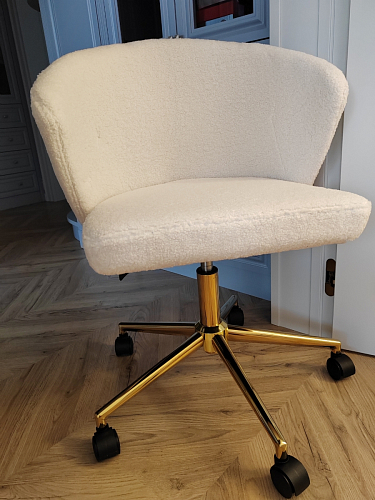 Компьютерное кресло Lika white teddy фото покупателя 4