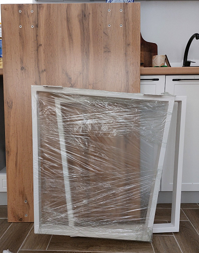 Стол Лота Лофт 120 25 мм сабия / белый матовый фото покупателя 215