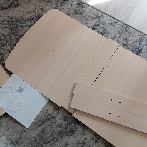 Стол-книжка СтК6 венге / дуб молочный высота 54 см фото покупателя 94