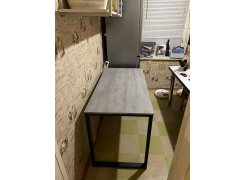 Письменный стол Битти Лофт 116х60х75 дуб делано темный / черный матовый фото покупателя 82