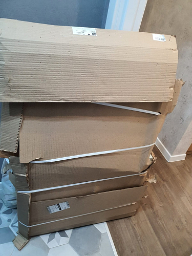 Письменный стол Битти Лофт 116х60х75 дуб вотан / белый матовый фото покупателя 39