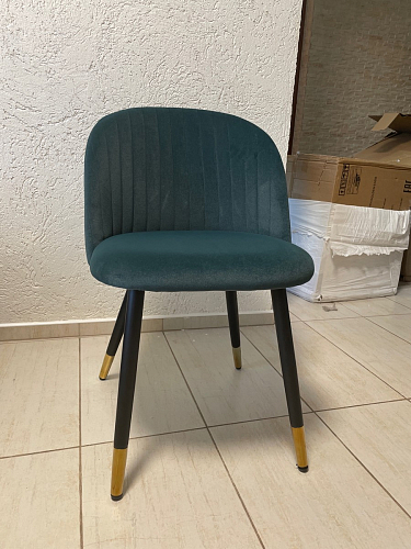 Стул на металлокаркасе Gabi green / black / silver фото покупателя 103