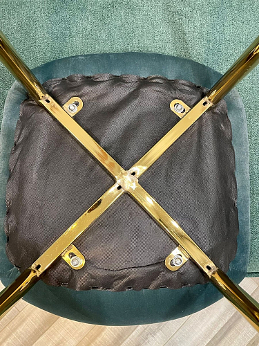 Стул на металлокаркасе Dabl 01 champagne / gold фото покупателя 159