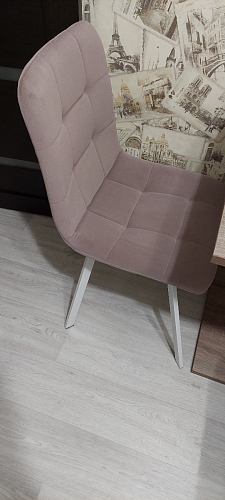 Стул на металлокаркасе Bruk light purple / white фото покупателя 7