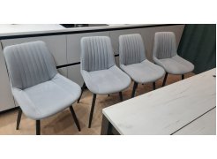 Стул на металлокаркасе Седа К крутящийся светло-серый  / белый фото покупателя 10