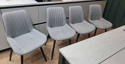 Комплект стульев Вейв 4 шт светло-серый / черный фото покупателя 10