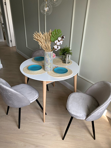 Стул на металлокаркасе Dodo blue фото покупателя 6