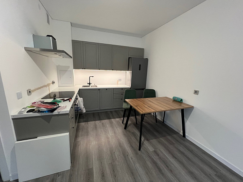 Стол Тринити Лофт 120 32 мм дуб галифакс табако / черный матовый фото покупателя 740