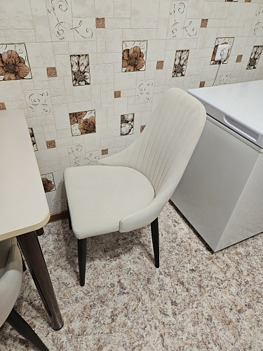 Стул на металлокаркасе Kora beige / black фото покупателя 372