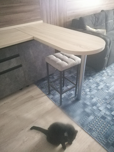 Барный стул Лофт линкольн белый / белый матовый фото покупателя 253