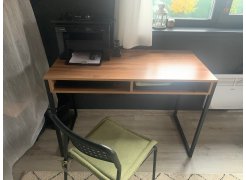 Письменный стол Леон Лофт дуб делано темный / черный матовый фото покупателя 88