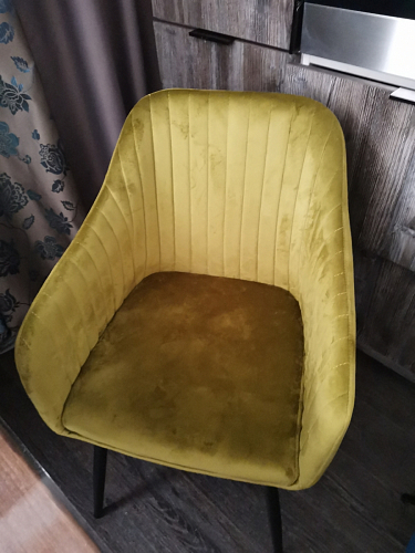 Стул на металлокаркасе Slam dark beige фото покупателя 25