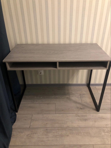 Письменный стол Леон Лофт дуб делано светлый / белый матовый фото покупателя 120