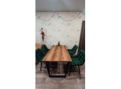 Стол Лота Лофт 140 25 мм черный матовый / бетон фото покупателя 438