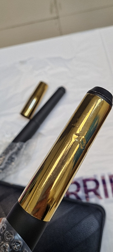 Стул на металлокаркасе Gabi 1 light purple / black / gold фото покупателя 163